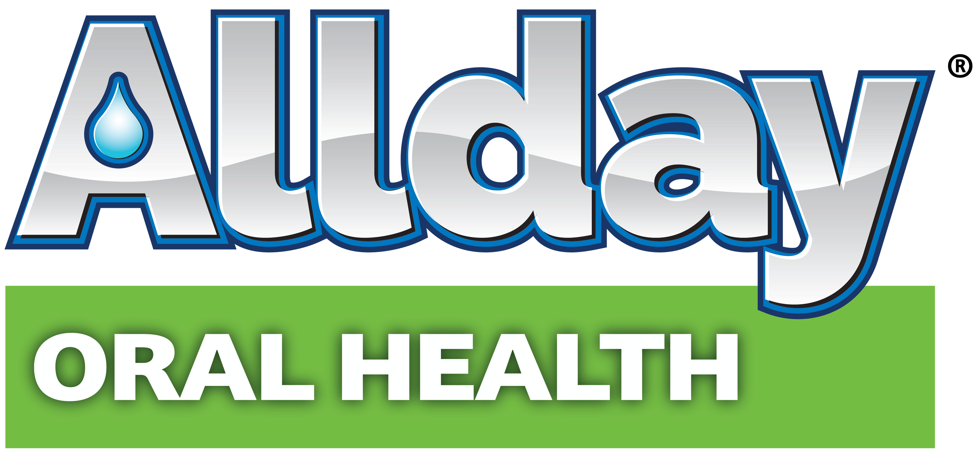 Allday Oral Health logo — a dry mouth relief brand by Elevate Oral Care offering Xylitol-based moisturizing products for oral comfort.